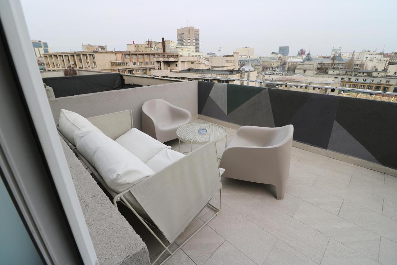 Deluxe Studio Old Center Panoramic View Terrace Appartement Boekarest Buitenkant foto