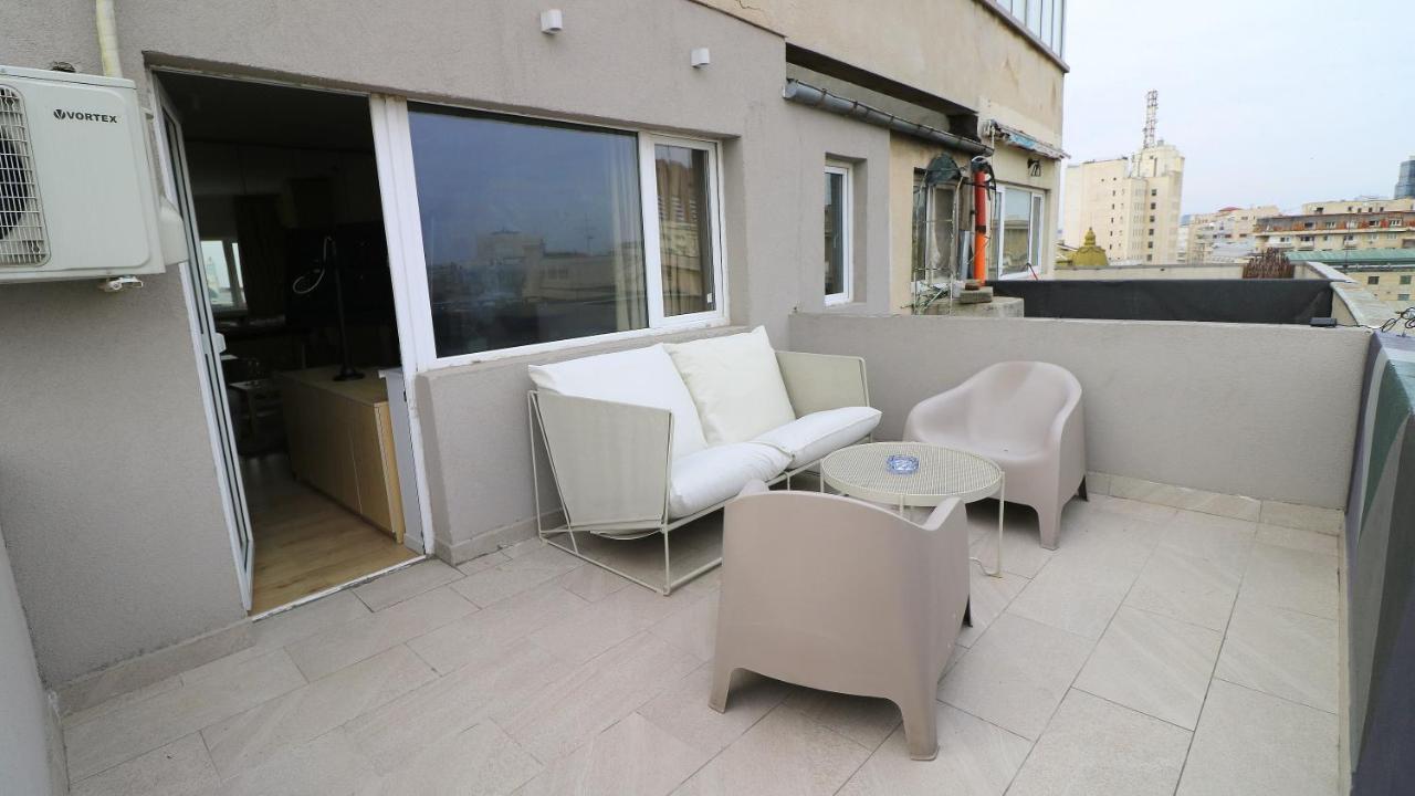 Deluxe Studio Old Center Panoramic View Terrace Appartement Boekarest Buitenkant foto